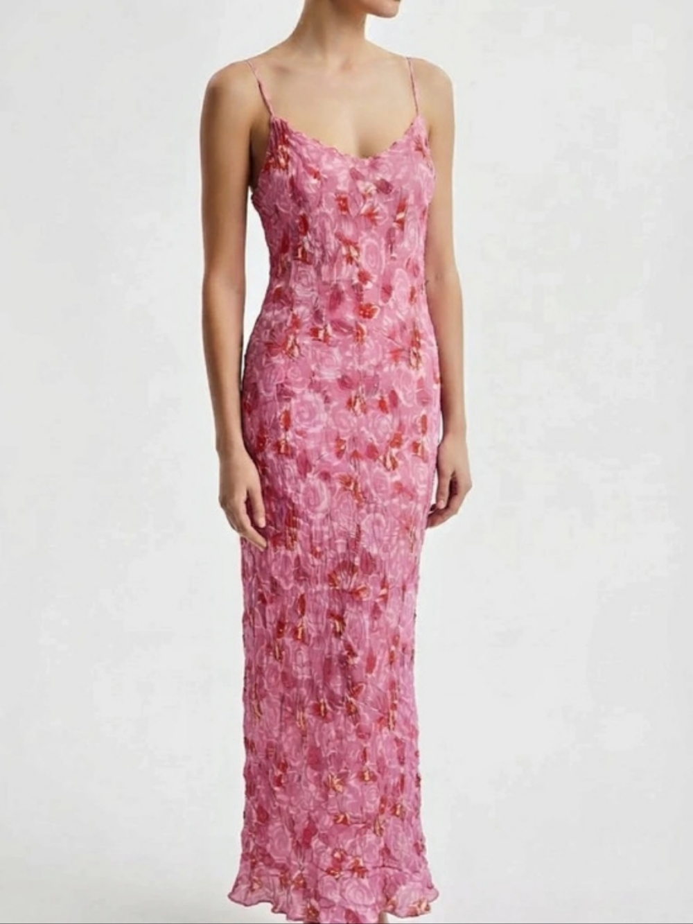 SPELL Fleur Floral Pink Maxi Dress Size S